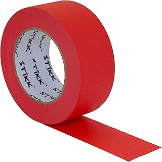 STIKK Painters Tape - 1pk Red Painter Tape - 2 inch x 60 Yards - Paint Tape for Painting, Edges, Trim, Ceilings - Masking Tape for DIY Paint Projects - Residue-Free Painting Tape