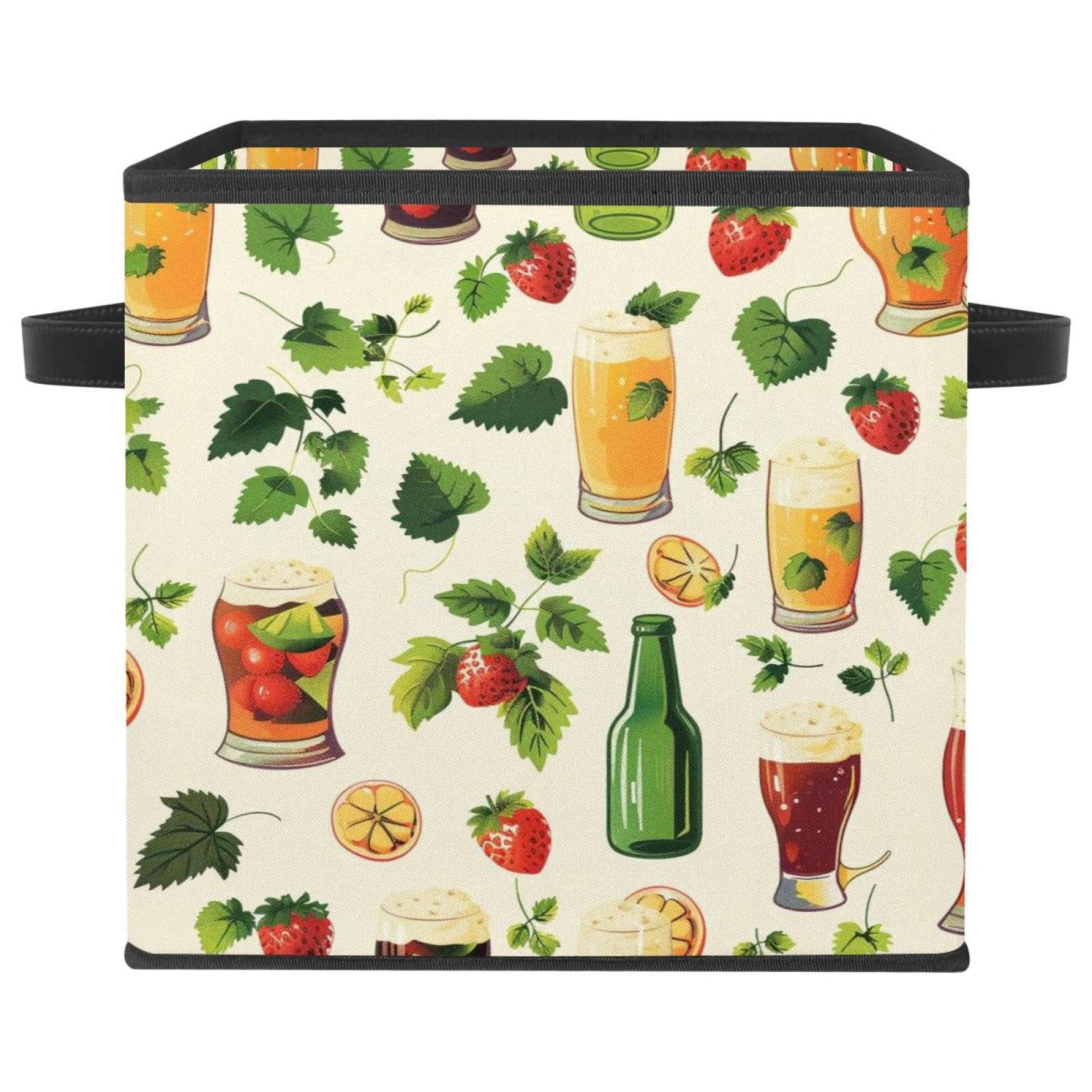 Boîte de rangement en forme de bière d'été grand cube pour vêtements et étagère