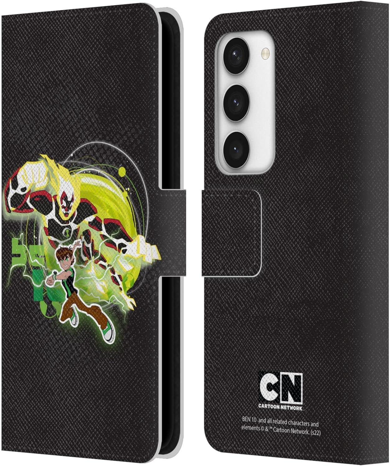 Head Case Designs Officially Licensed Ben 10: Omniverse Omnitrix Graphics Leather Wallet Case Compatible with Samsung Galaxy S23 5G