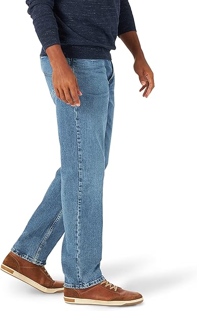 lee☆ Lee Men's Legendary Relaxed Fit Jean, True Blue, 28W x 30L