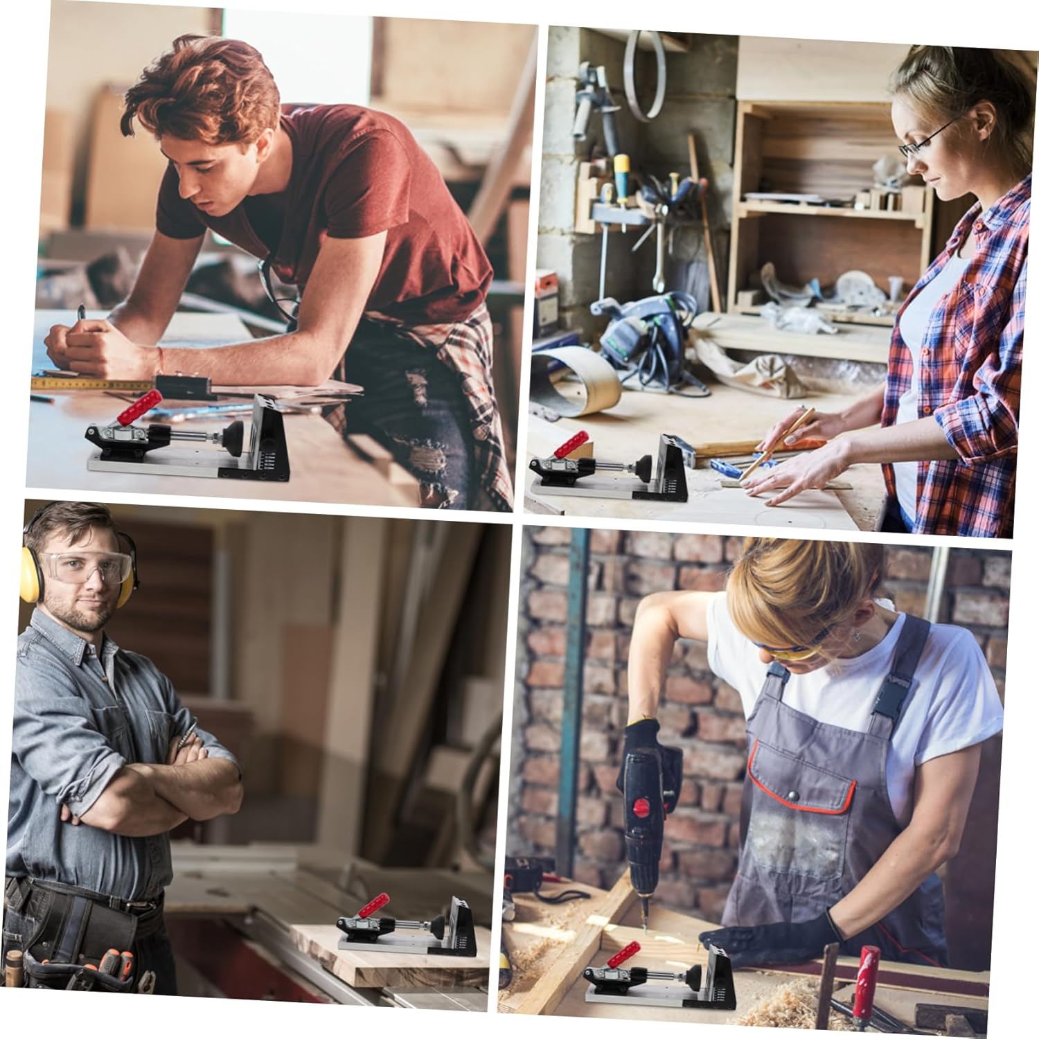 Generic 1 Set Woodworking Inclined Hole Opener Hole Locator Drilling Positioner for Pocket