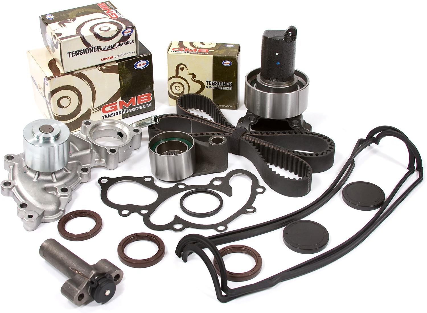 Evergreen TBK240HVCT Compatible With 93-95 Toyota Pickup T100 V6 3.0 3VZ Timing Belt Kit Valve Cover Gasket Water Pump