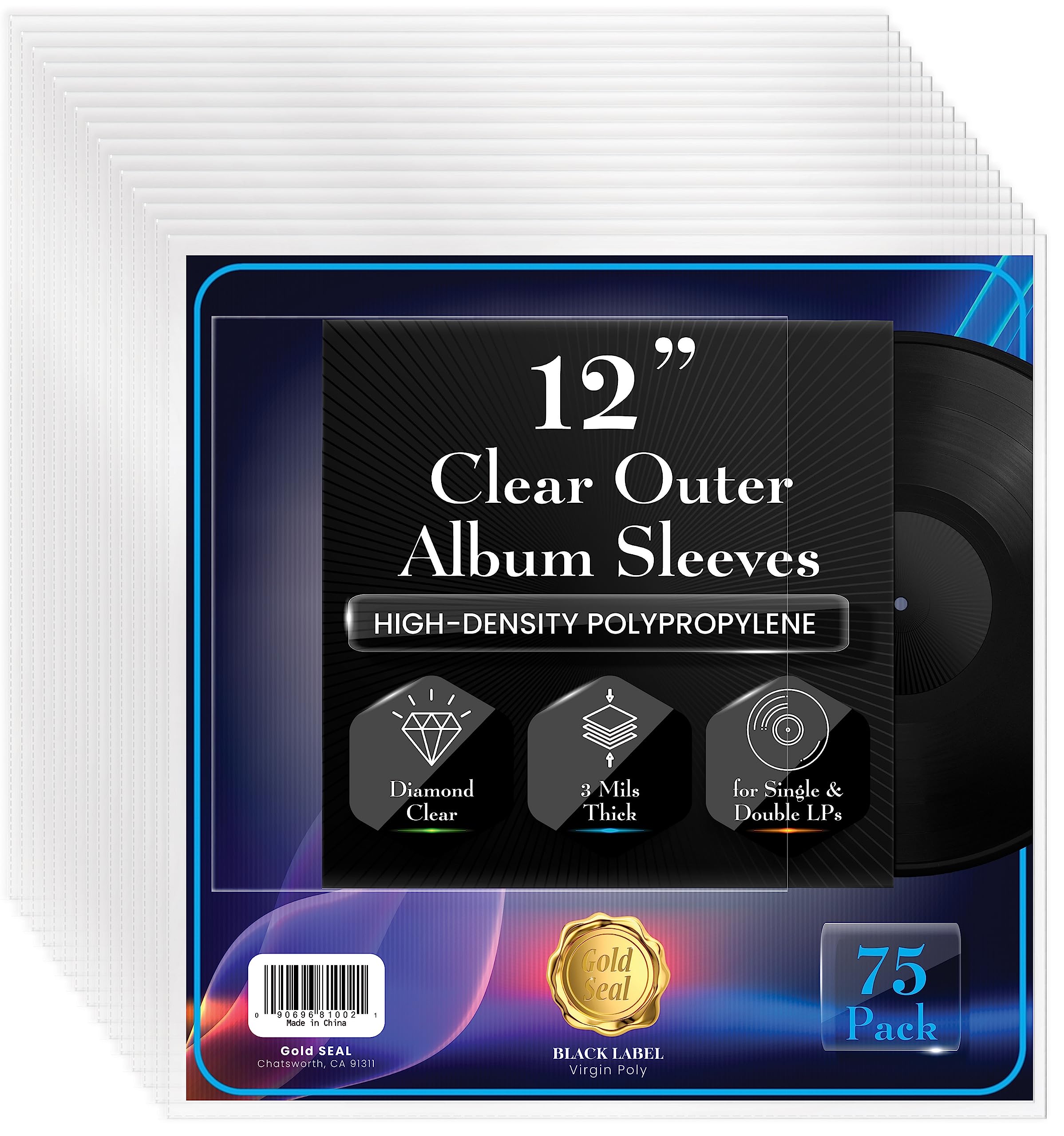 GOLD SEAL Outer Sleeves 75 Pack
