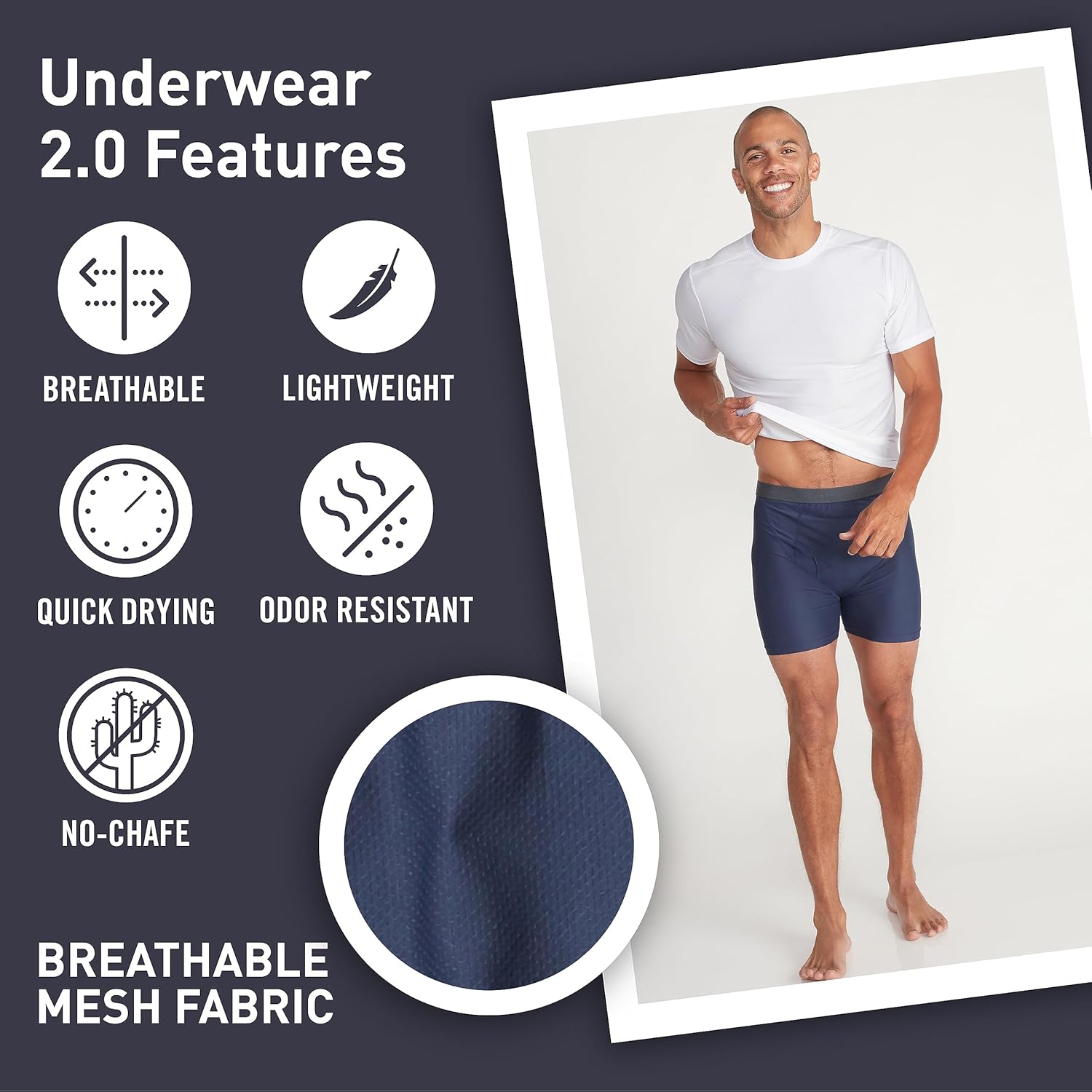 ExOfficio mens Give-n-go 2.0 Boxer Brief - Cool and Comfortable Underwear - Image 3