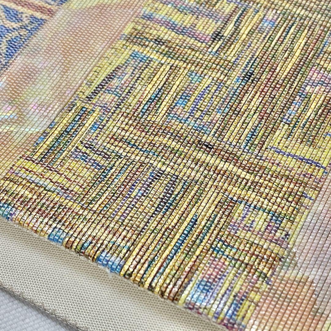 Amazon.co.jp: of-799 逸 上 螺鈿 セミフォーマル 正絹 袋帯 管理.和帯  