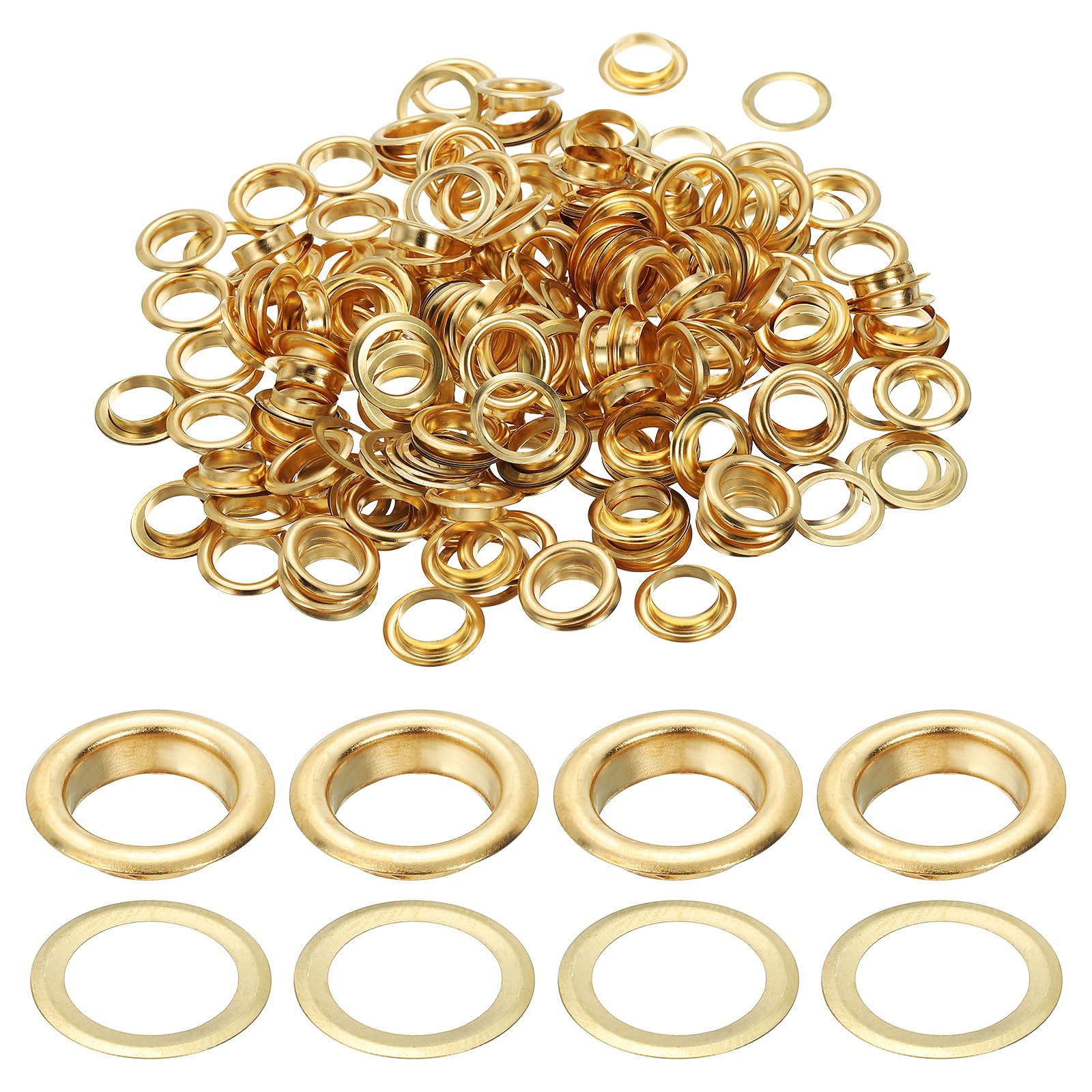 PATIKIL 10mm/3/8" Metal Eyelets