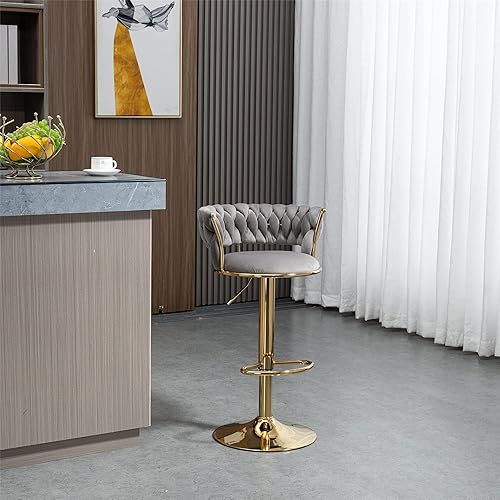 Miniatura 10 de Taburetes de bar modernos con respaldo, juego de 1 taburetes de bar de altura de mostrador para cocina, sillas para barra de cocina, silla de bar de