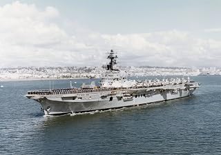 Home Comforts Military HMAS Melbourne (R21) Warships Australian Navy HMAS Melbourne Aircraft Carrier Warship 2-20 Inch by 30 Inch Laminated Poster With Bright Colors And Vivid Imagery