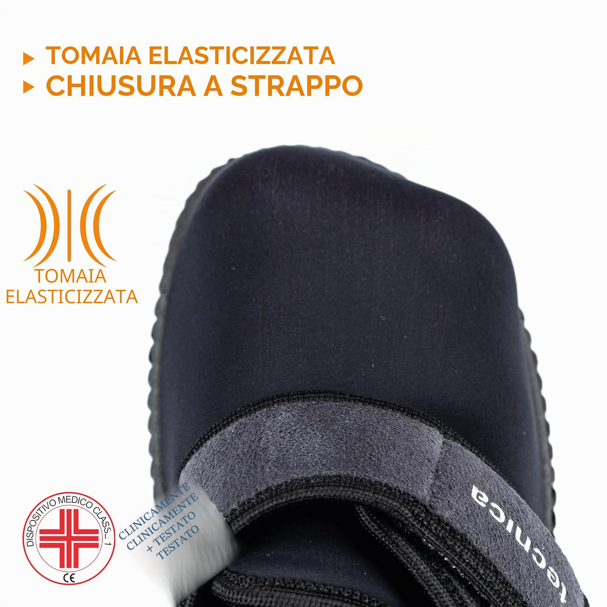 EXTRO STYLE - Scarpe Ortopediche Tecnica Flex con Plantare Estraibile, per Alluce Valgo, Dita A Martello e Metatarsalgie, Suola Antiscivolo e Urto-Assorbente, Grigio-Nero