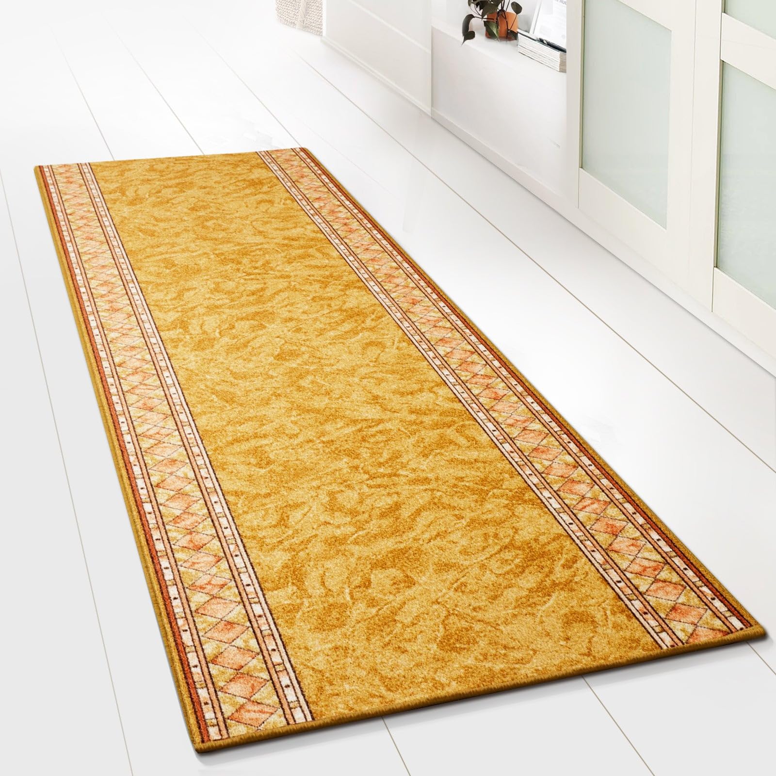 Floordirekt Rügen Beige Rug Runner For Kitchen, Hallway And Living Room - Carpet Runner 67 Cm Wide Sold By The Metre - Hallway Rug - Kitchen Runner - Living Room (67 X 200 Cm, )