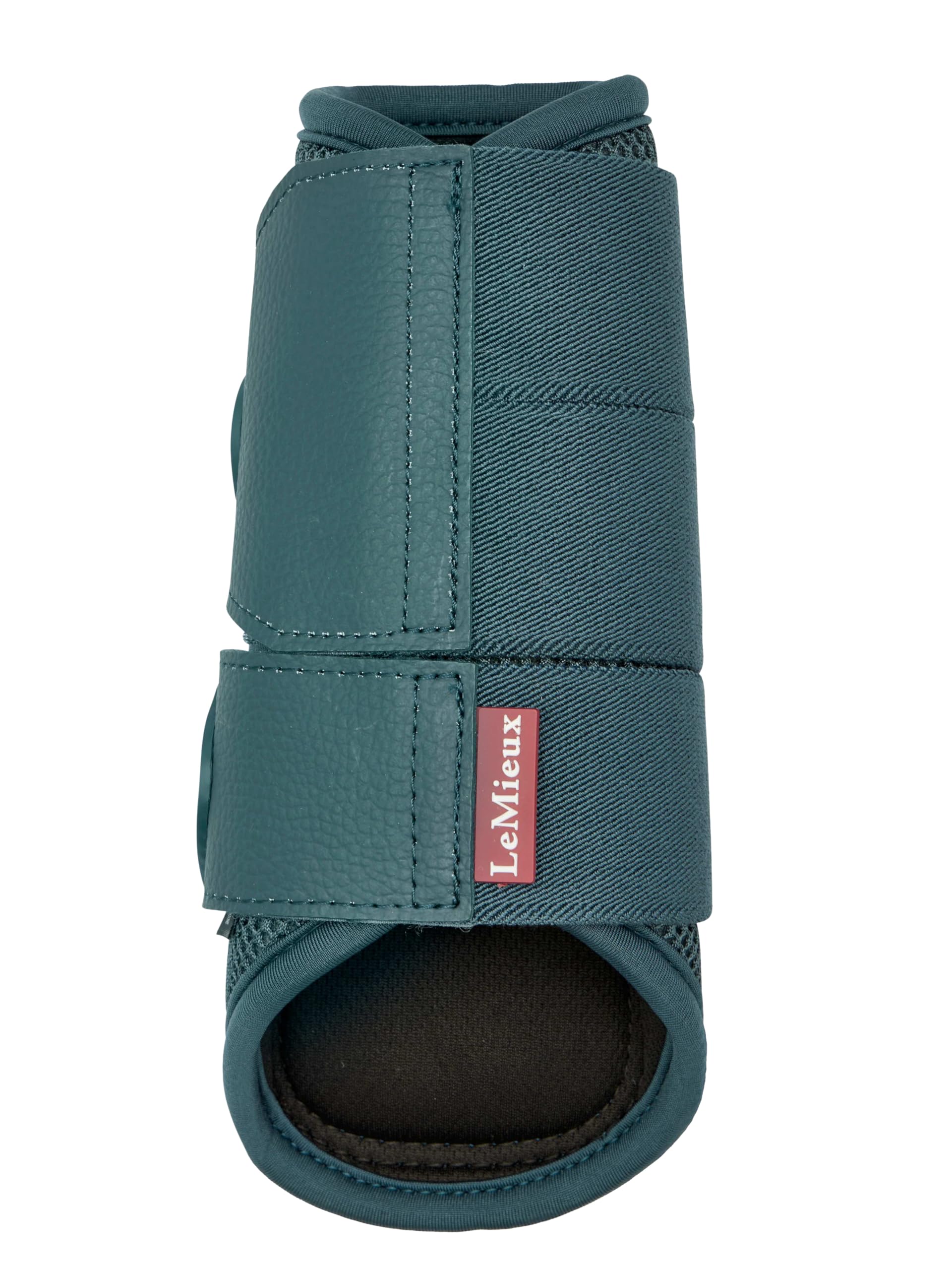 LeMieux Arika Mesh Brushing Boots for Horses - Lightweight and Ventilated - Sweat-Wicking Mesh - Fits Front or Hind Legs - Jungle - Large