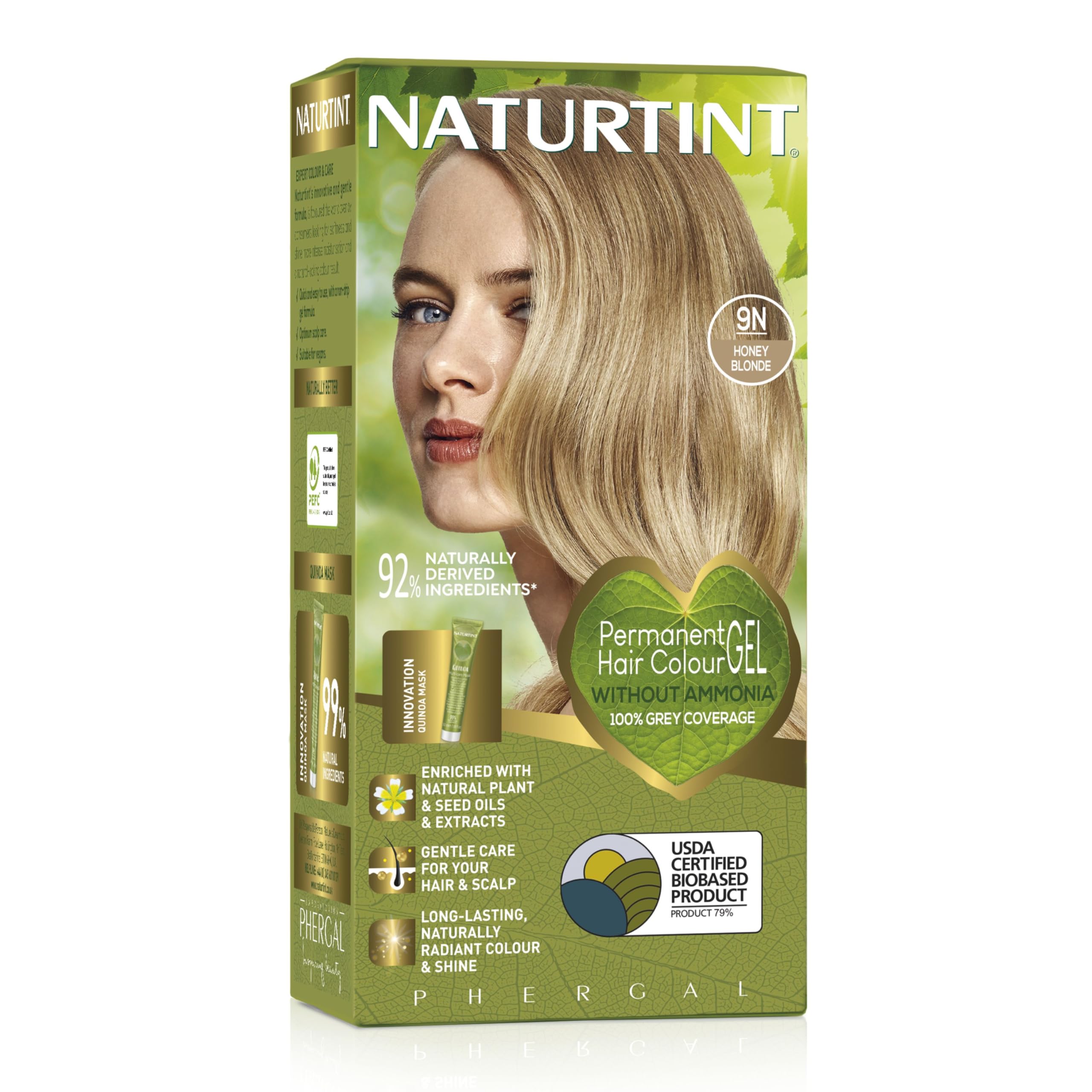 Naturtint Permanent Hair Colour Gel 9N Honey Blonde 170Ml