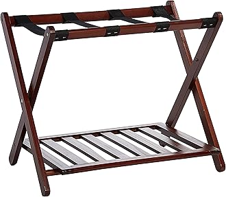 Luggage Rack, Walnut, Solid Wood
