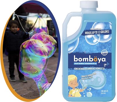 Bomboya Giant Bubble Liquid & Bubble Machine Concentrate 5X 5 Litre Bubble Soap