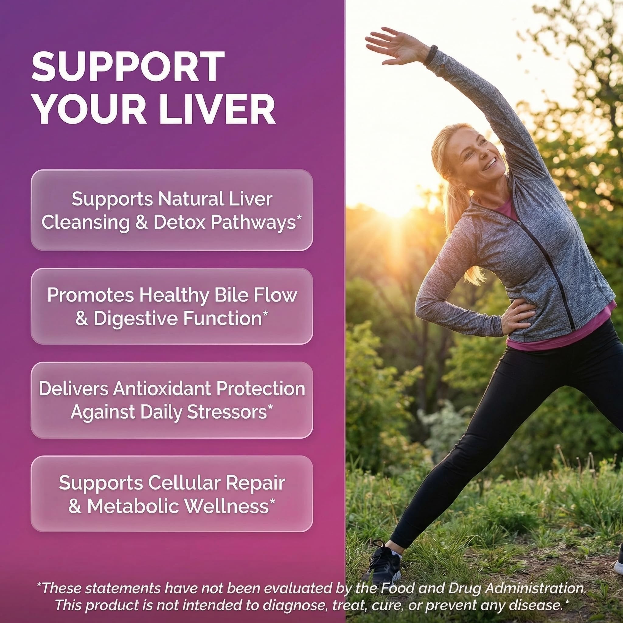 Clean Nutraceuticals Liver Cleanse Detox & Repair | Milk Thistle Supplement + NAC, TUDCA, Dandelion Root, Artichoke, Choline, Ginger, Beet Root, Burdock, Taurine, Liver Support 90 Capsules — Amazon image 2