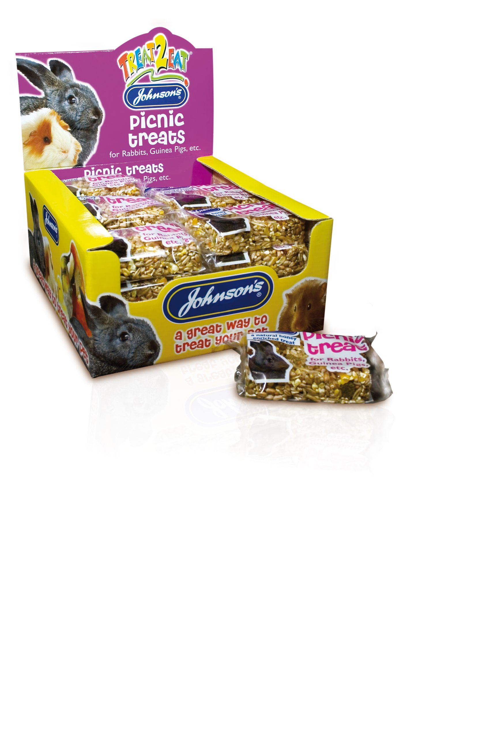 Friandises pour lapins au moment du jardinage avec Johnson's Picnic Treats 50g