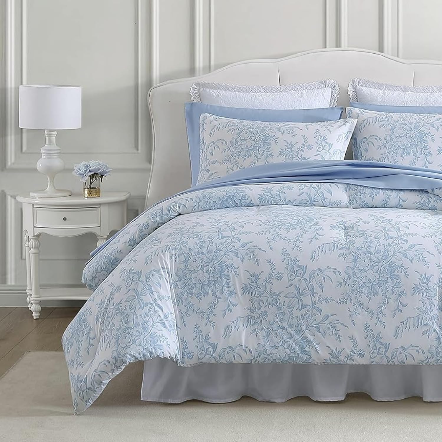 Laura Ashley Bedford Blue King Comforter Set