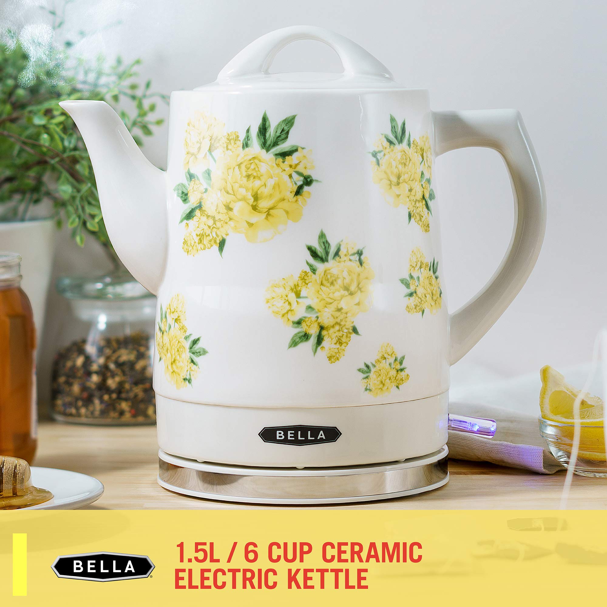 Bella Liter Electric Ceramic Tea Kettle With Boil Desertcart