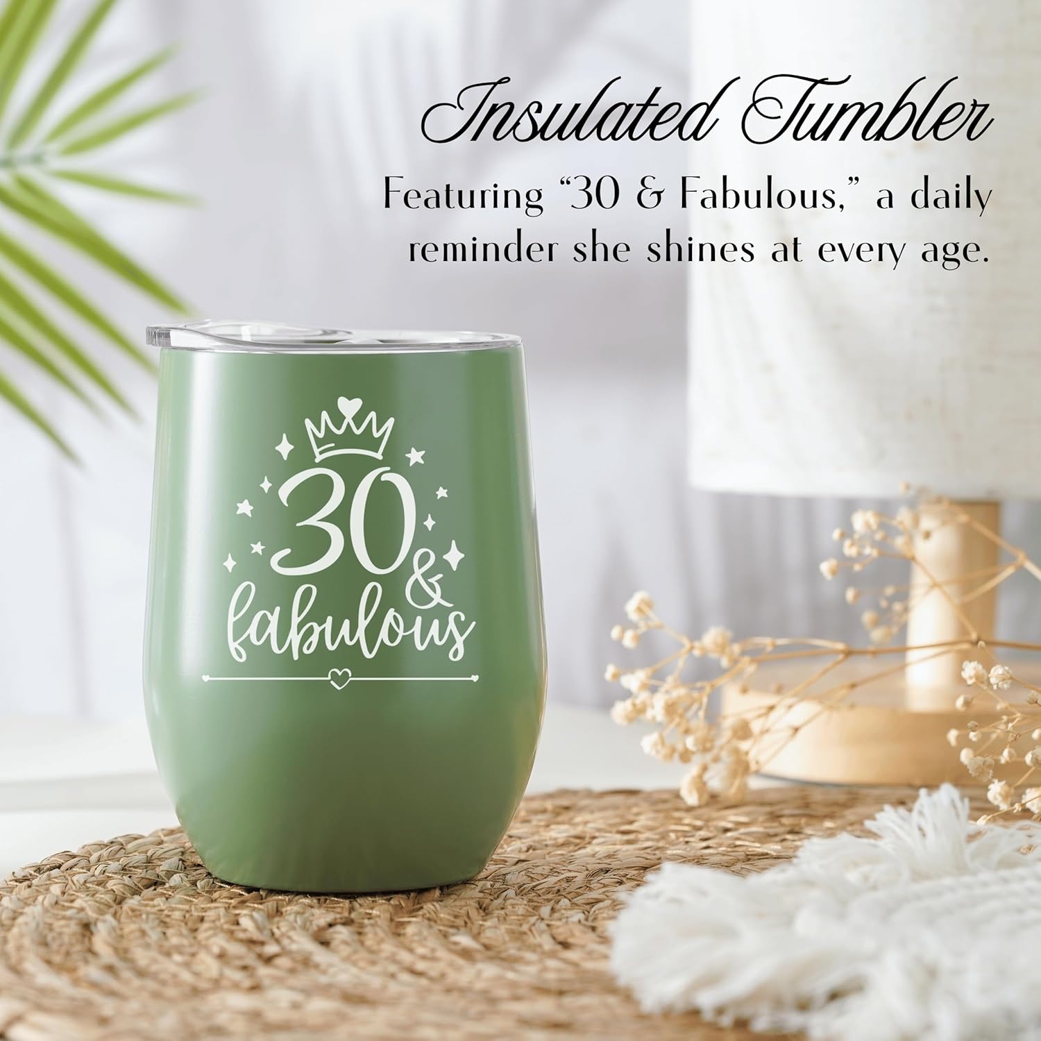 InnoBeta 30th Birthday Gifts for Women, 30th Birthday Gift Basket for Her, with Blanket, Tumbler, Socks, Bath Products, Useful Self Care Package for Female - 30 and Fabulous