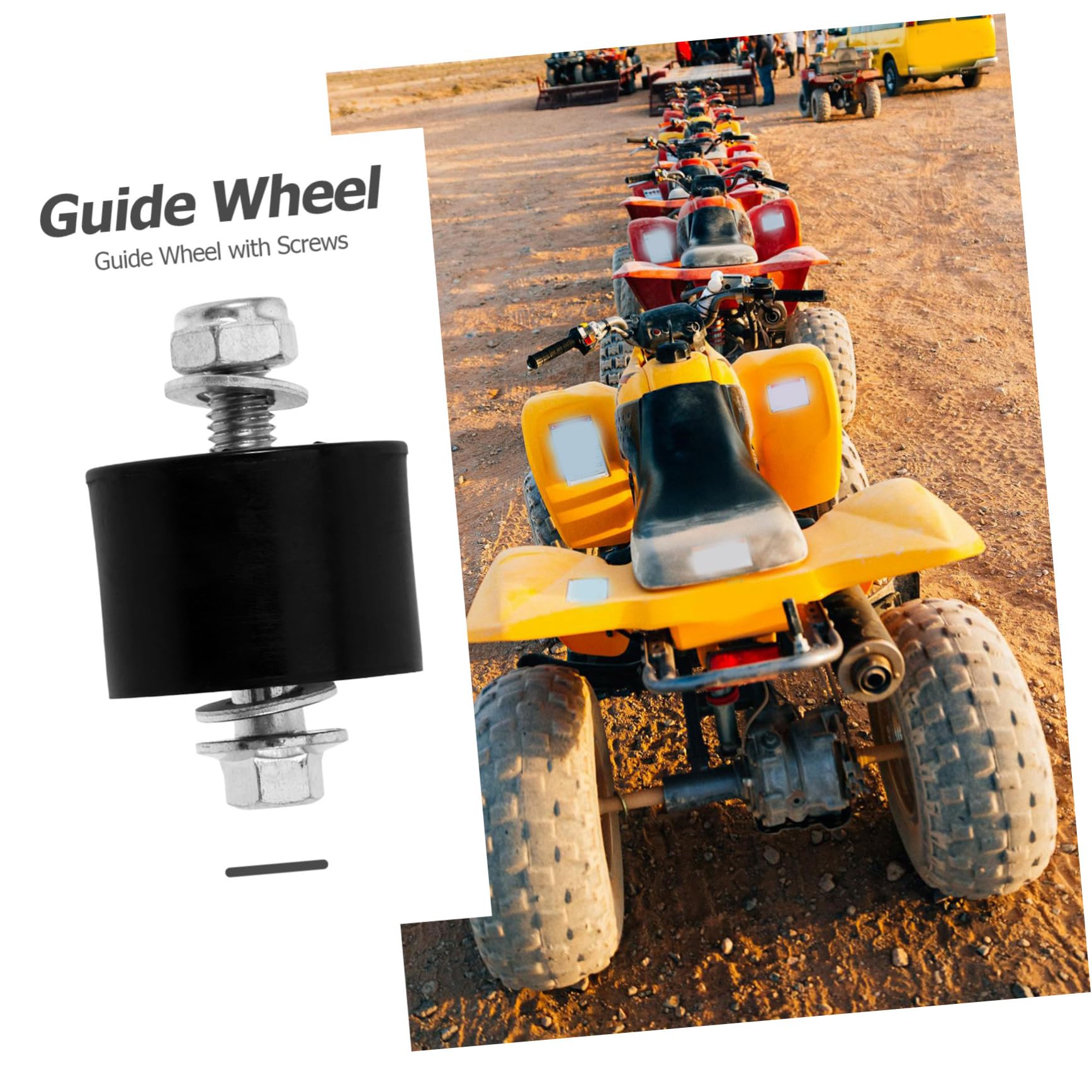 SOLUSTRE 5piezas Tensor De Cadena De Motocicleta Rodillo Guía Duradero Para Atv Banshee Mejora La Alineación y Tracción Terrenos Difíciles