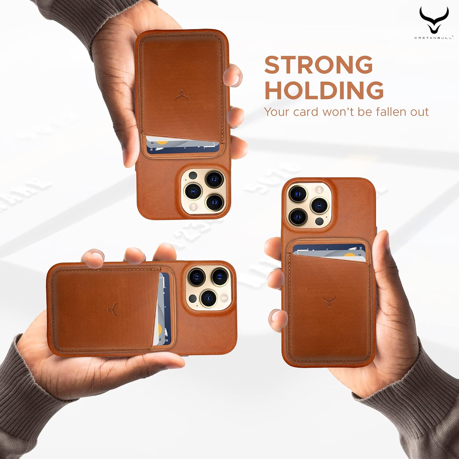 Magnetic Leather Wallet with MagSafe Compatible with iPhone 14 Pro Max 14 Plus 14 Pro 14 iPhone 13 Pro Max 13 Pro 13 13 Mini and iPhone 12 Pro Max 12 Pro 12 12 Mini (Ochre)