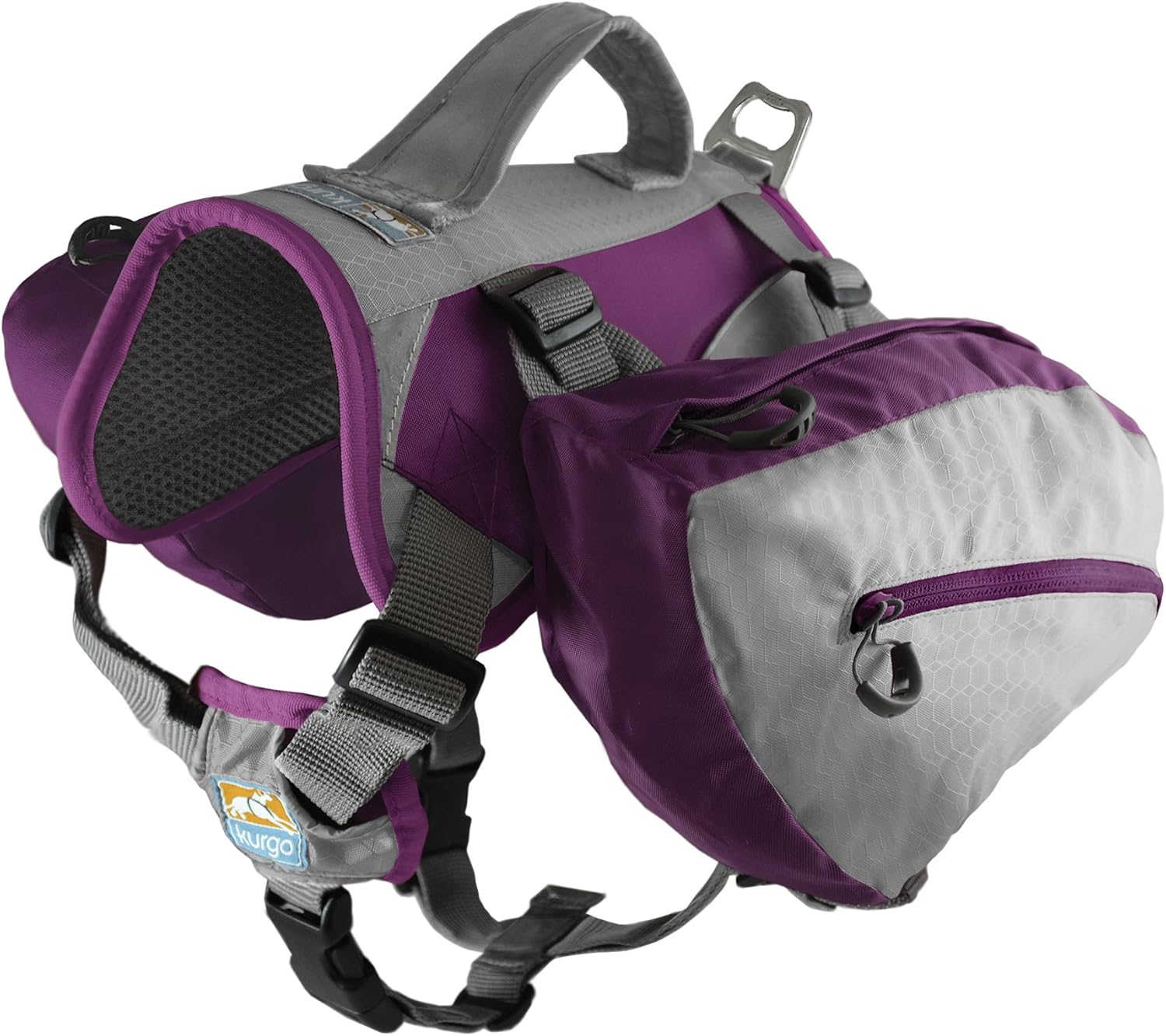 Kurgo Baxter Dog Backpack (3085lbs, Purple/Grey) Pet Supplies