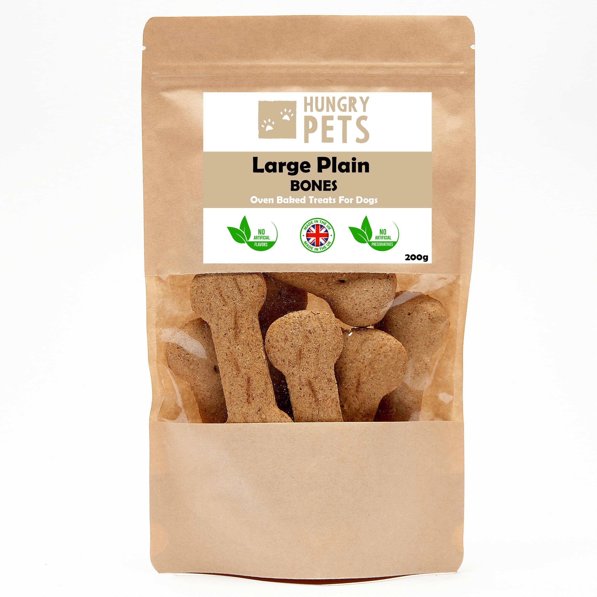 Large Plain Bones Dog Treat, 200g