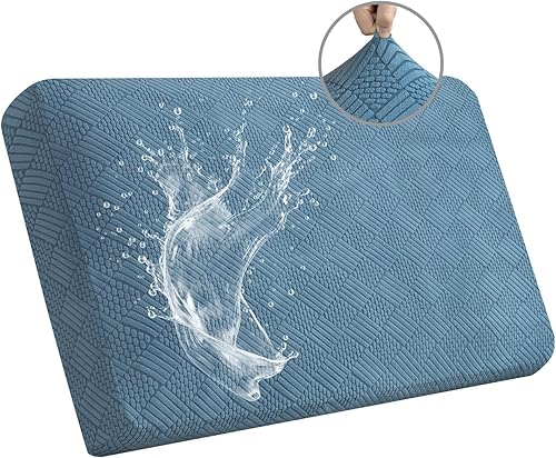 Miniatura 16 de Easy-Going Fundas de cojín impermeables para sofás y sofás, funda de asiento de sofá de jacquard elástica de repuesto para perros, mascotas y niños,