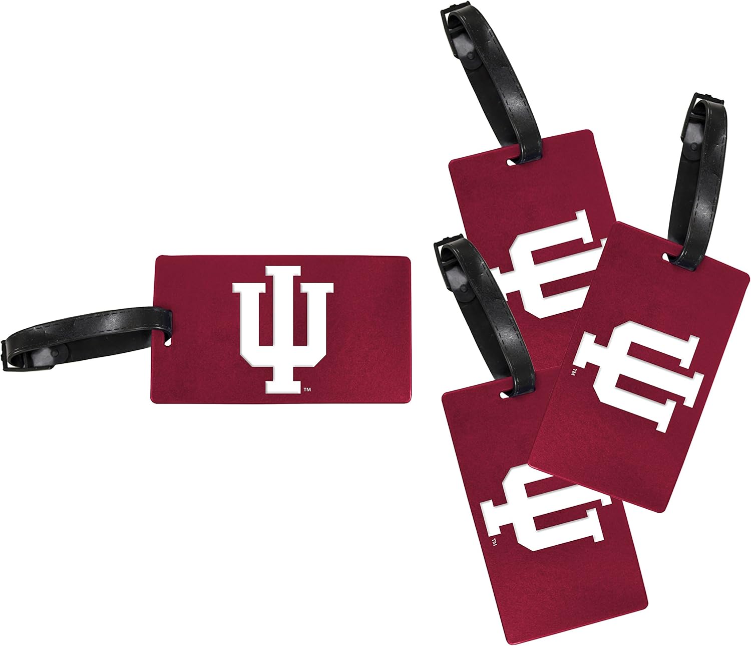 R and R Imports Indiana Hoosiers Luggage Tag 4-Pack Officially Licensed Collegiate Product
