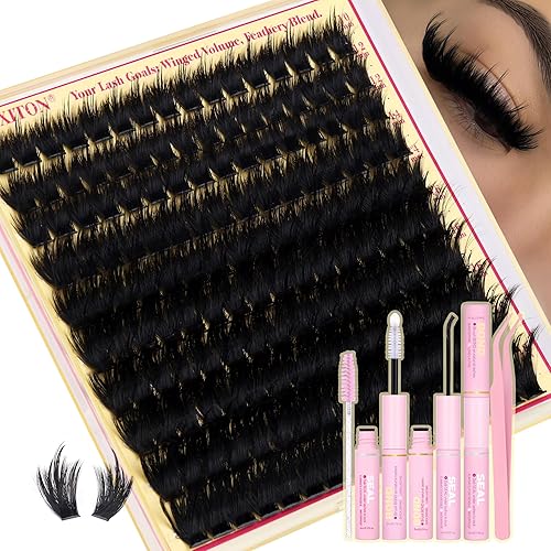 Miniatura 20 de Extensiones de racimos de pestañas voluminosas con racimos de manga puntiagudos, 300D, pestañas de 10-18 mm de grosor, extensiones de pestañas de