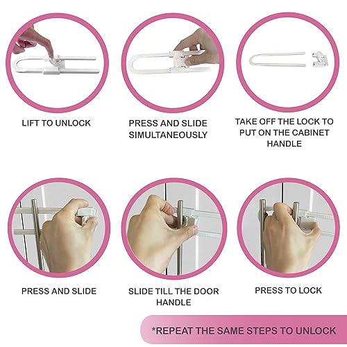 Miniatura 7 de COZYCUDDLES - Kit de seguridad para bebés, kit completo de seguridad esencial para niños, niños pequeños, bebés, cerraduras ajustables para