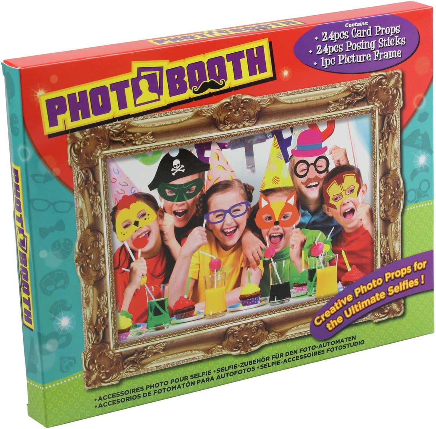PMS25PC PHOTO BOOTH SELFIE PROPS W/PICTURE FRAME - KIDS PAR