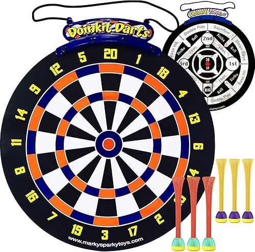 Miniatura 1 de Doinkit Darts - Magnetic Dart Board - 3 Premium Designs - Kid Safe Durable Doinkit Magnetic Darts - Fun Indoor Wall Game for Boys and Girls or Adult