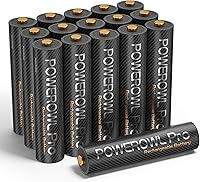 POWEROWL PRO Rechargeable AAA Batteries 1100mAh NiMH 16-Pack, High Capacity Triple A Batteries Up to 1200 Cycles