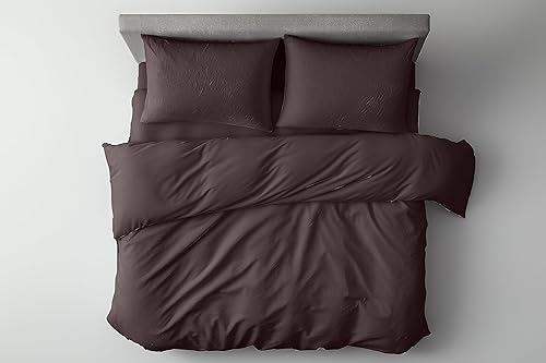 Miniatura 4 de Funda de edredón extragrande de 3 piezas, tamaño King de 120 x 98 pulgadas, 800 hilos, 100% algodón egipcio, funda de edredón de lujo, suave y