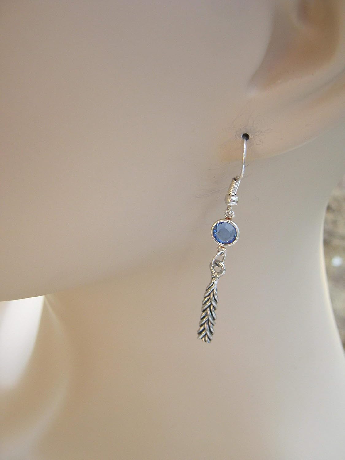 Havdalah Candle Birthstone Earrings, Shabbat Earrings, Jewish Jewelry, Personalized Israeli Earrings, Judaism Gift