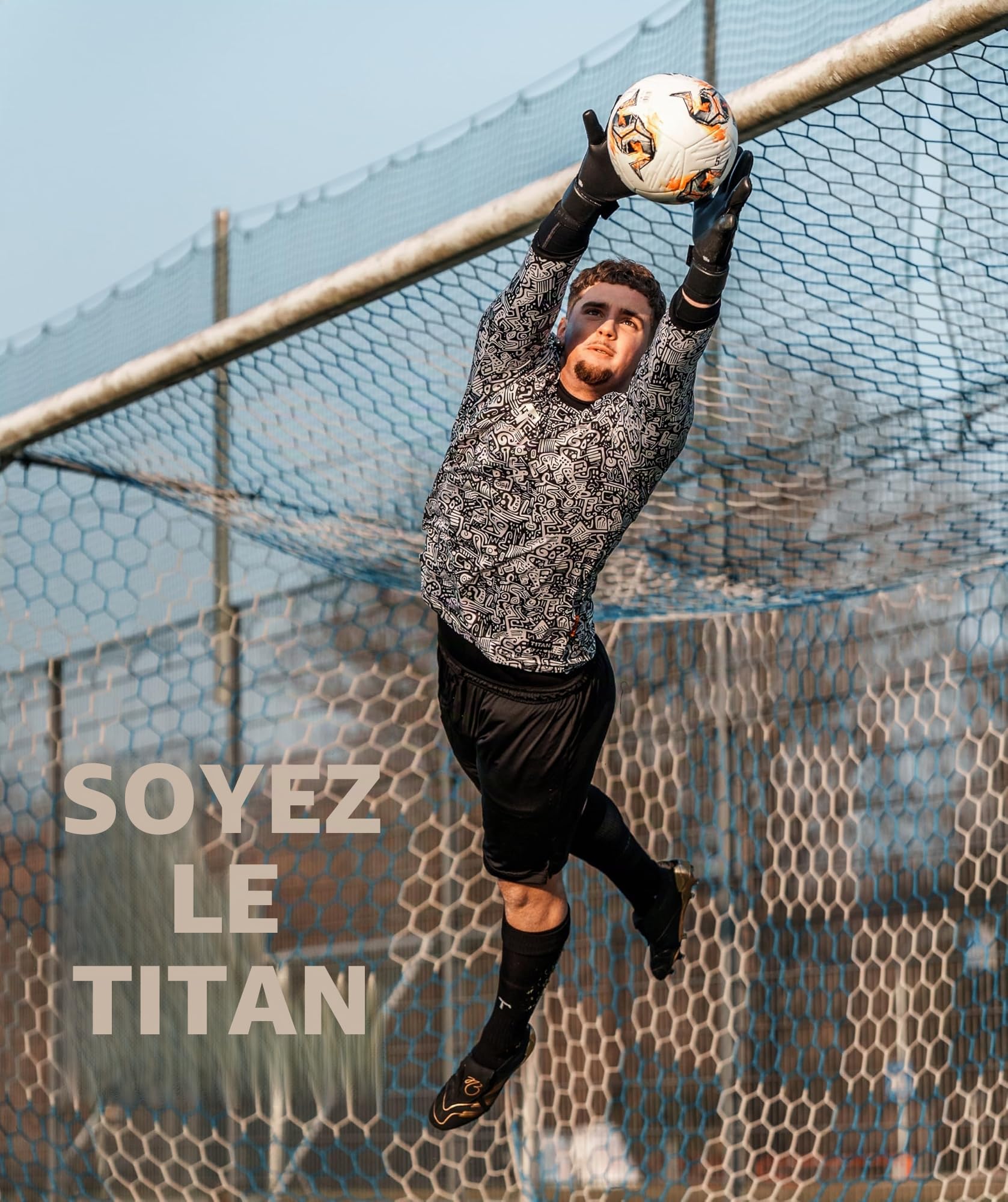T1TAN Beast - Gants de Gardien de But sans Protection des Doigts - Gants de Football pour Jeunes & Adultes - Unisexe, 4mm Pro Grip - Diverses Tailles & Couleurs
