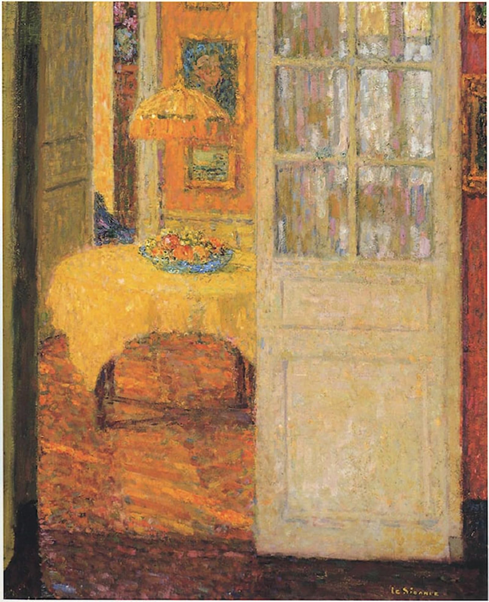POSTERIIk Vintage Print Pop Art Landscape Artwork the Yellow Tablecloth by Henri Le Sidaner Art Prints for Office Home Decor 60x90cm