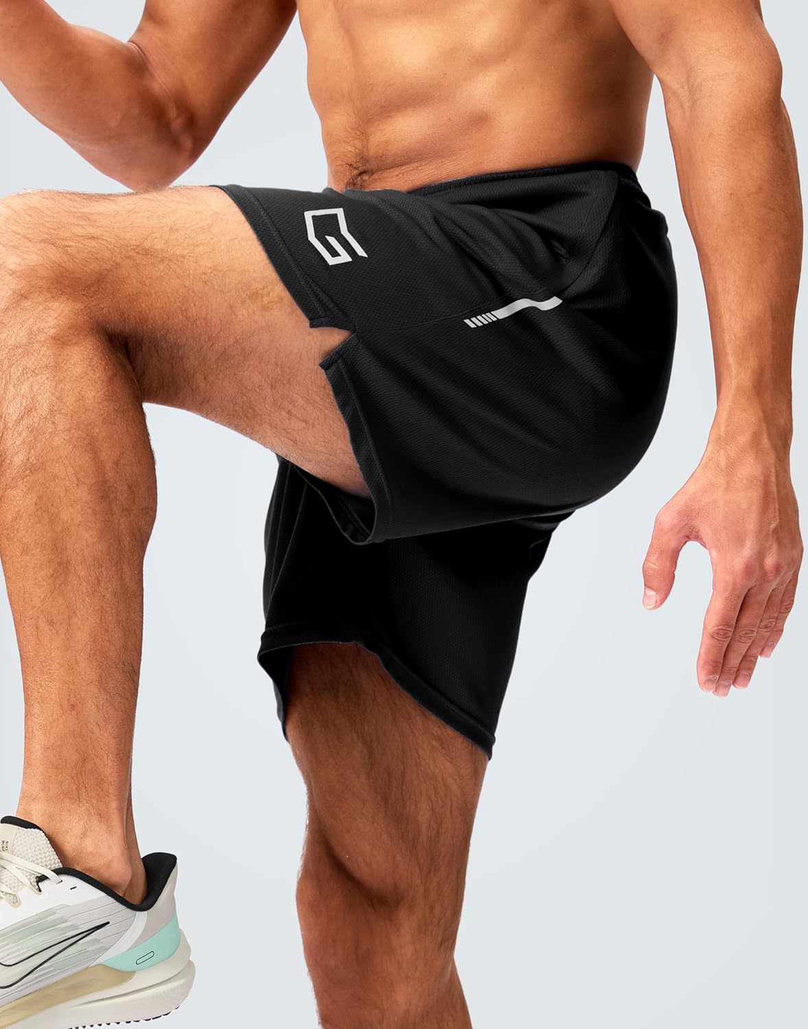 G Gradual Men's Gym Shorts 5"/7"/10" with Zipper Pockets Basketball Athletic Mesh Quick Dry Shorts for Workout Running Tennis - Image 3