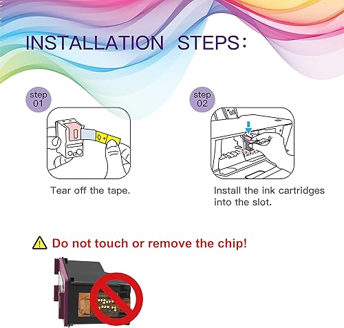 Miniatura 4 de Cartuchos de tinta 65xl remanufacturados de repuesto para tinta HP 65XL 65 para usar con impresora Envy 5055 5052 5058 DeskJet 3755 2655 3720 3722