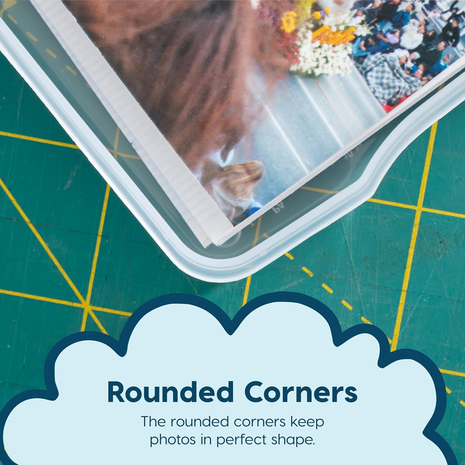 IRIS USA 4" x 6" |Made in USA| 2-Pack WeatherPro Photo Storage Box and Picture Containers, 7 Inner Cases for Tasks, Stickers, Ephemera, & Flashcards - Clear