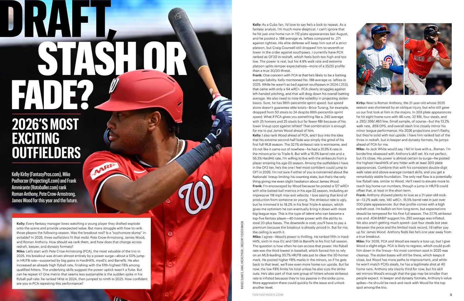 Fantasy Baseball Index Book 2026 | Top Player Profiles & Rankings | Cheat Sheets & Check Lists | Draft Strategies Guide | Rookies | Dynasty Prospects | Advice & Analysis Magazine - Image 5
