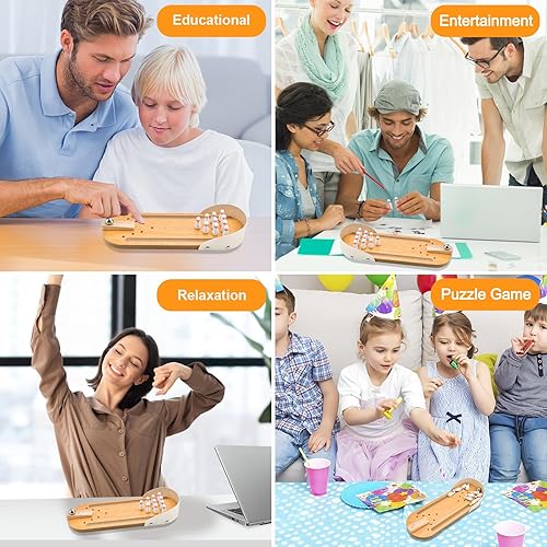 Miniatura 6 de Regalos de elefante blanco para adultos, juego de mini juego de bolos de mesa, rellenos de calcetines, regalos divertidos de Navidad para hombres,