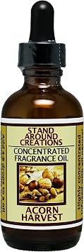 Acorn Harvest Concentrated Fragrance Oil - This Fragrance is a Warm Earthy, Nutty Aroma with Rich Buttery Vanilla. Made w/Essential Oils 2 fl.oz.