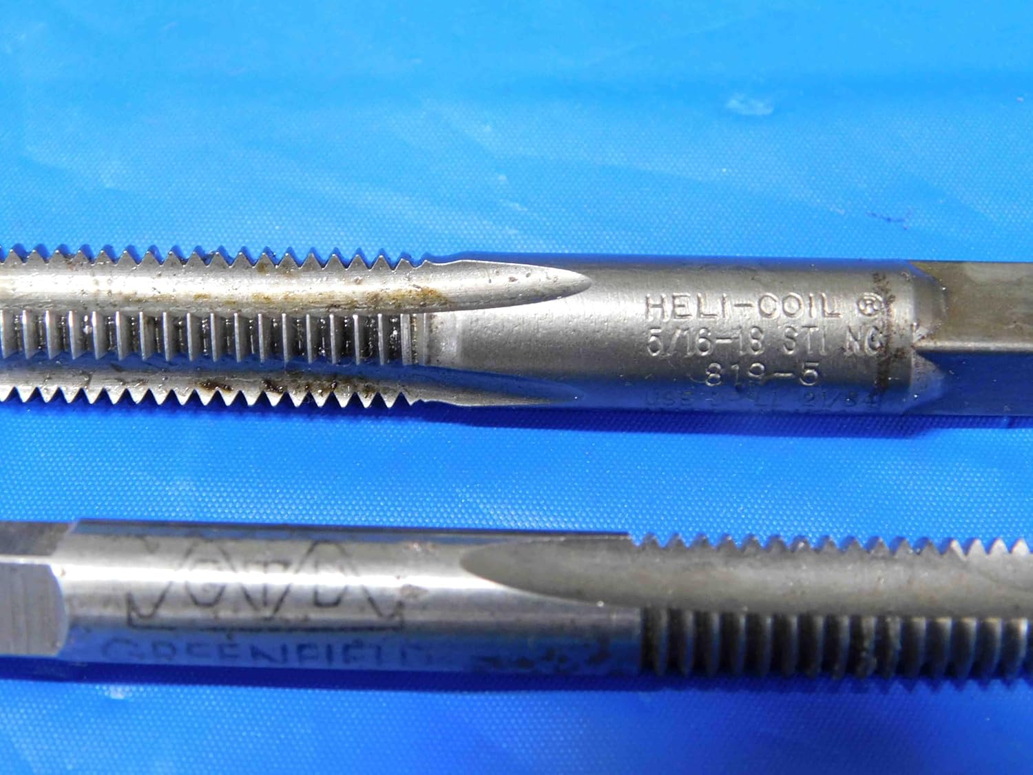 5pcs 5/16-18 GH3 HSS Spiral Point Plug TAPS 2-4 Flutes .3125 NC Threading - BS1066LVR