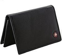 Vista 1 de Alpine Swiss Genuine Leather Thin Business Card Case Minimalist Wallet