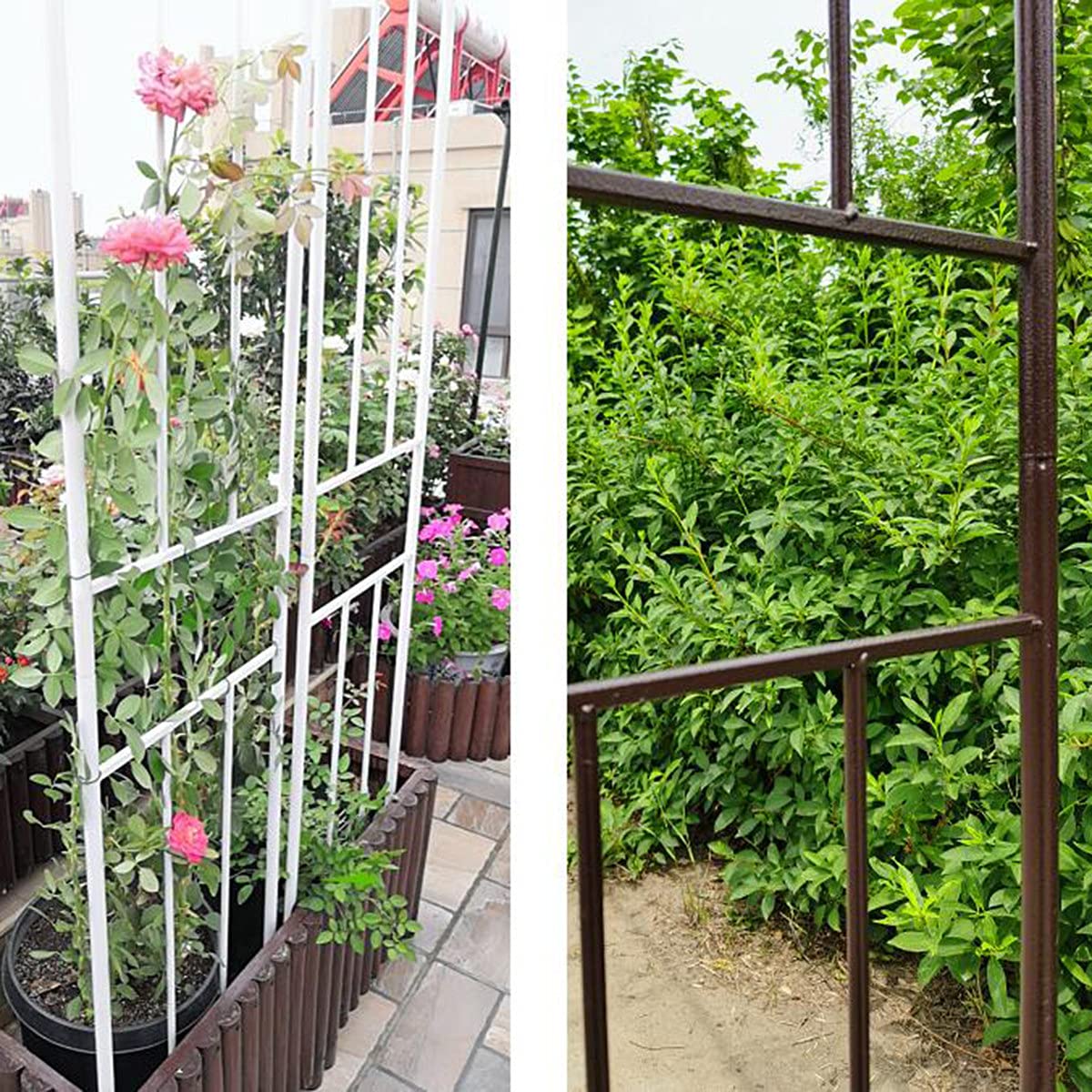 Metalowy łuk różany na wesele, przyjęcie weselne, eleganckie dekoracje do altan ogrodowych i roślin pnących, 260 × 240 cm i 300 × 240 cm, stal ocynkowana