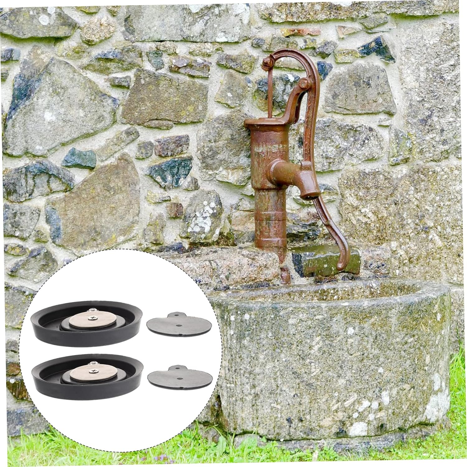 Hemobllo 2sets Aquarium Live Plants Freshwater Water Pump Fish Tank Air Pump Quiet Water Supplies Cup Stopping Bowl for Pitcher