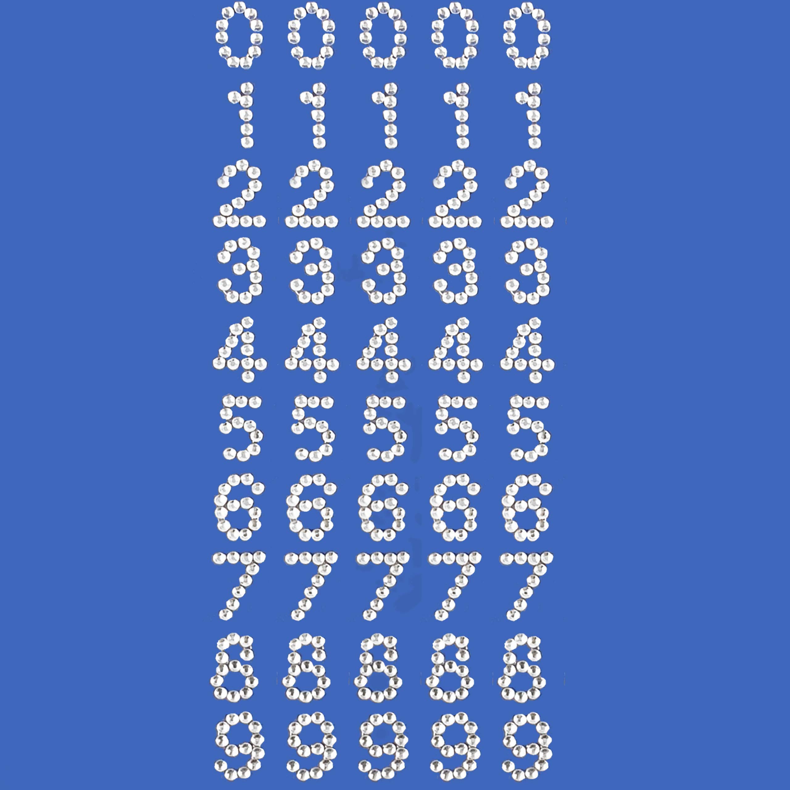 Pebble Eleven 15Mm Diamante Number Stickers - Self Adhesive Rhinestone Birthday Wedding Embellishments