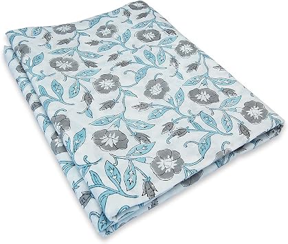 Printed Cotton Fabric Hand Printed Indian Fabric, Soft Cotton Fabric by The Yard Fabric, Jaipuri Cotton Soft Kurti Print Fabric for Summer Dress 50 Yards